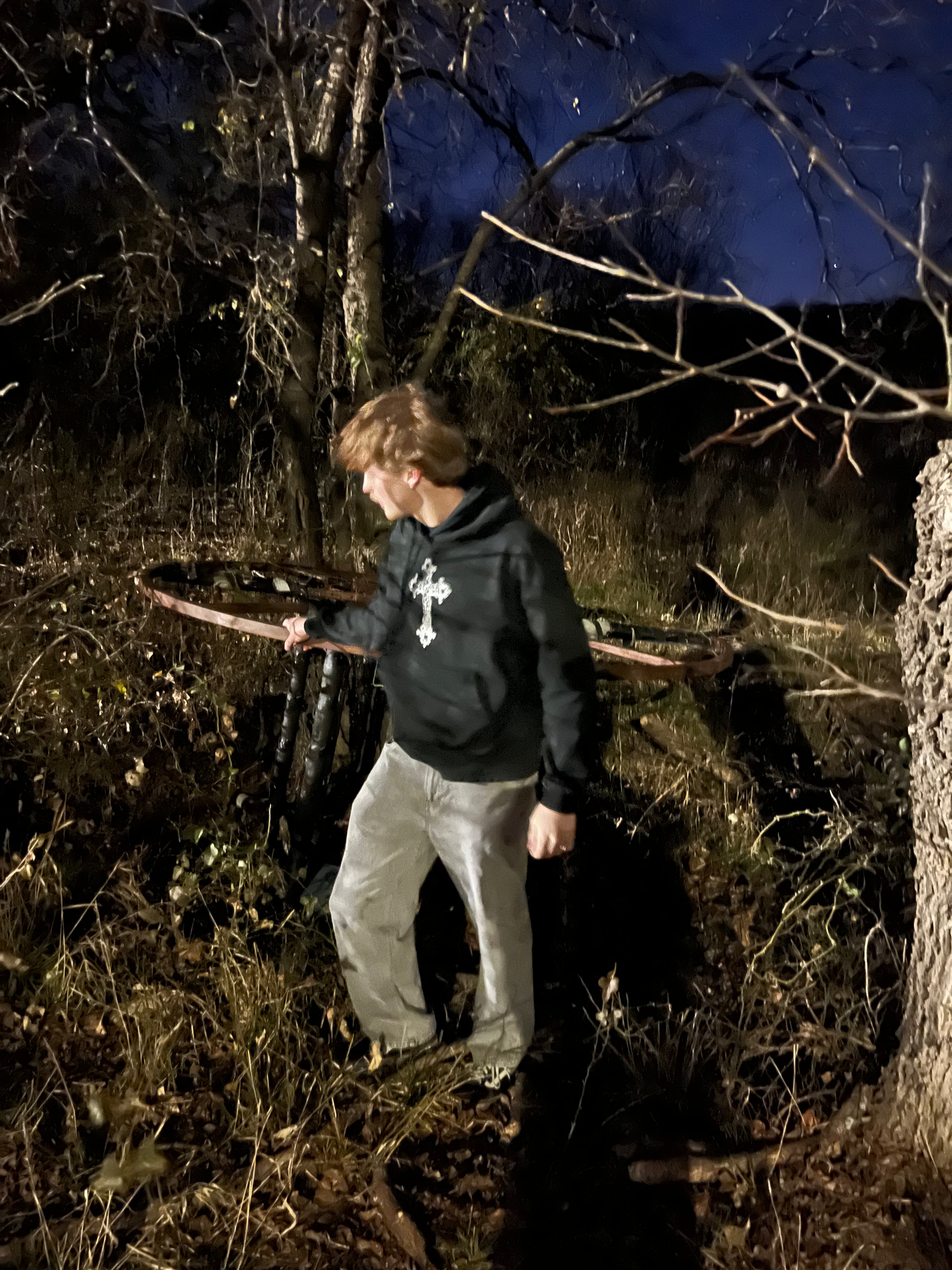 Vine Cross Boxy Hoodie