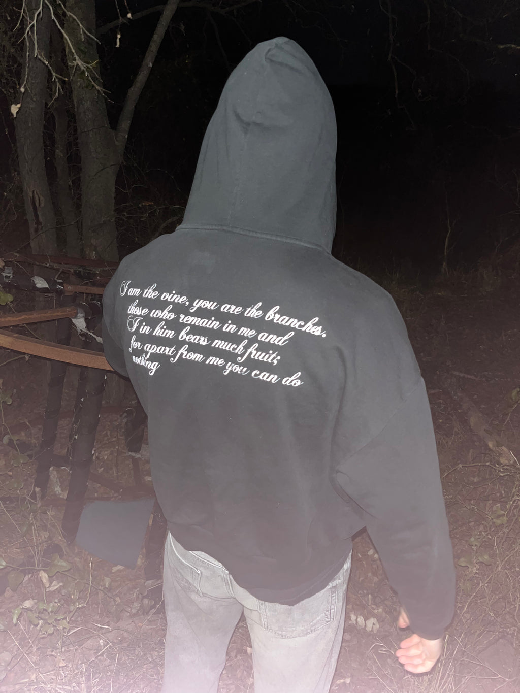 Vine Cross Boxy Hoodie