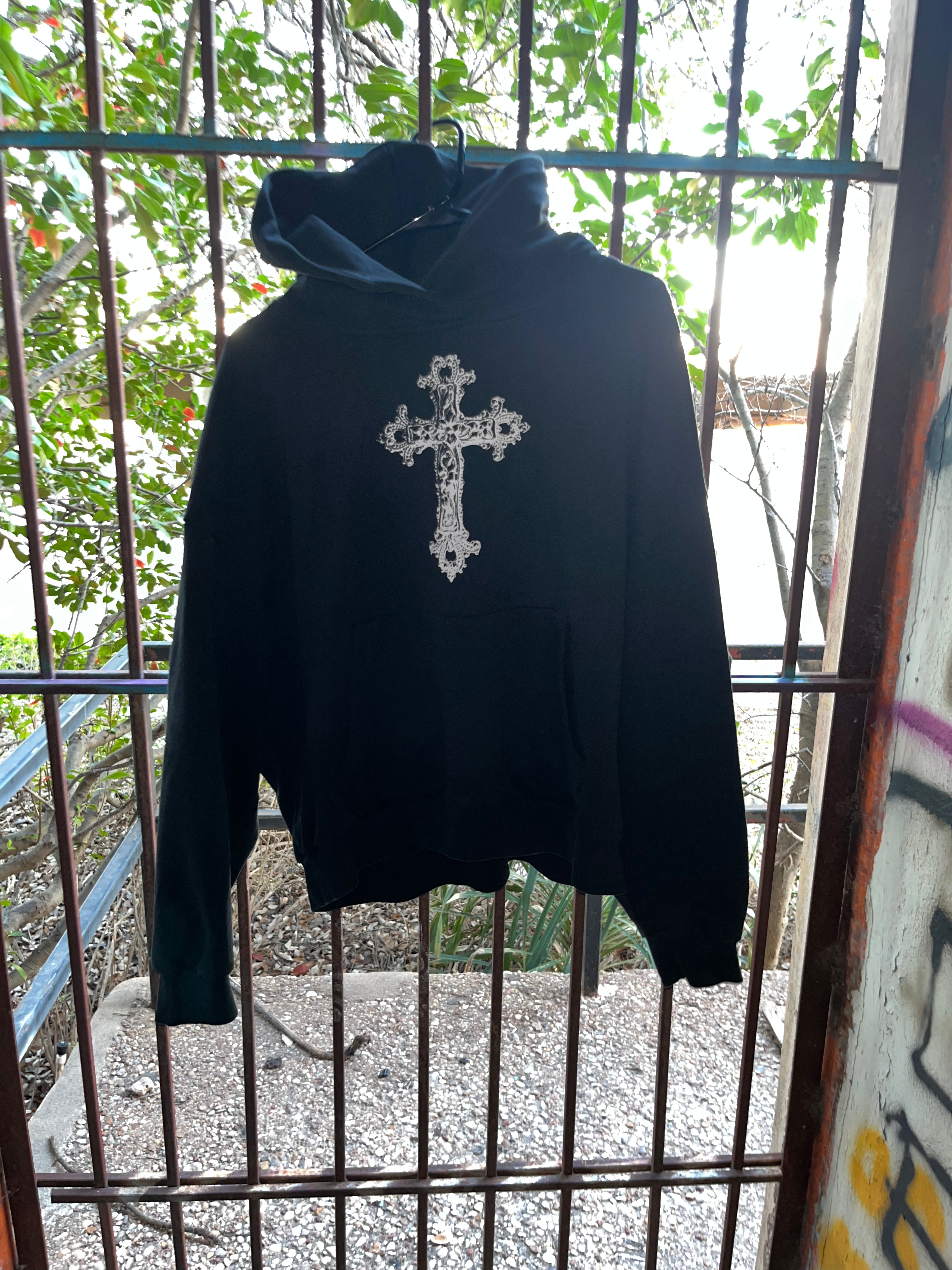 Vine Cross Boxy Hoodie