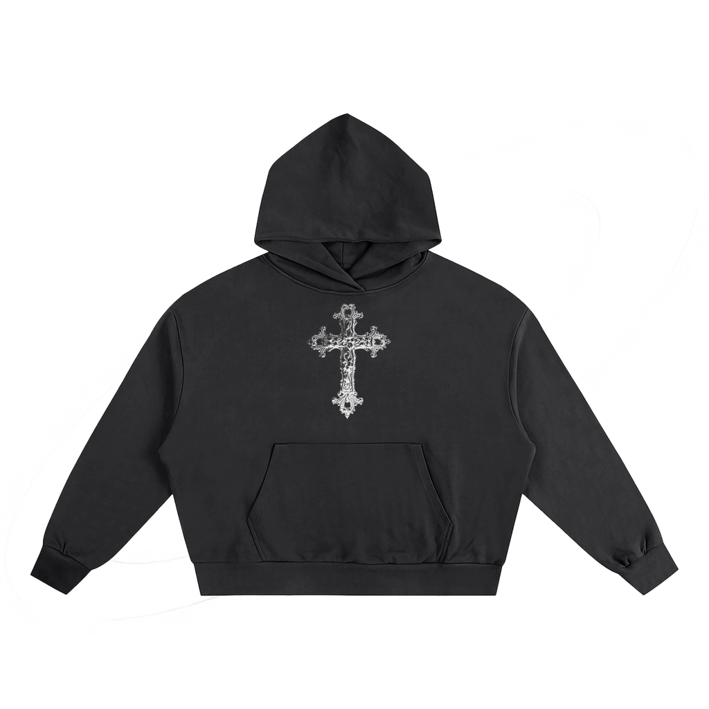 Vine Cross Boxy Hoodie