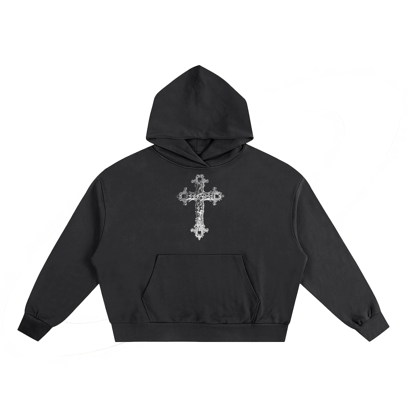 Vine Cross Boxy Hoodie